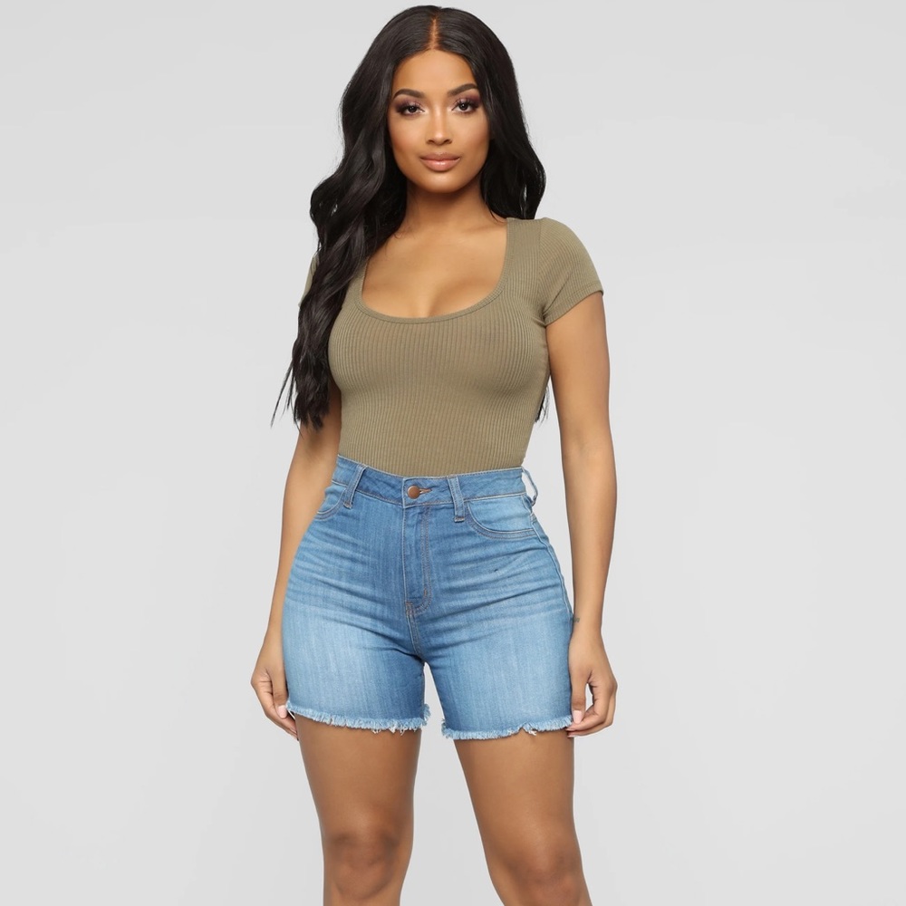 Denim shorts